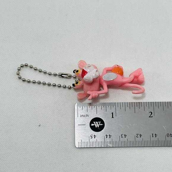 Pink Panther Figure Keychain Basketball Player Chain Keyring Ball Hangtag Hang - Picture 9 of 9